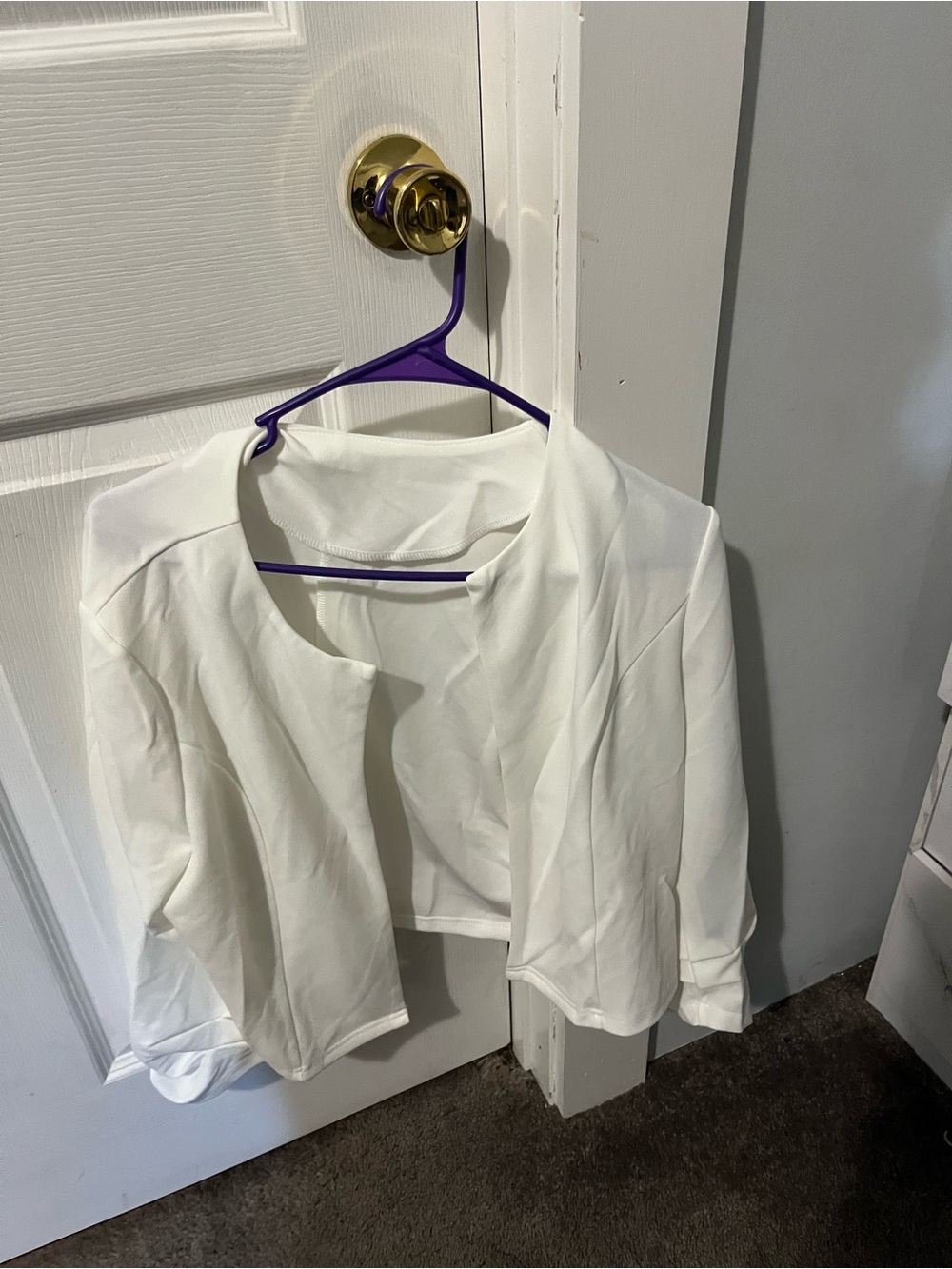 Amazon Women’s White Open-Front Cardigan